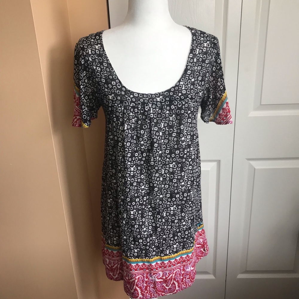 Billabong Boho Cotton Cover Up Size Small EUC Multi Color